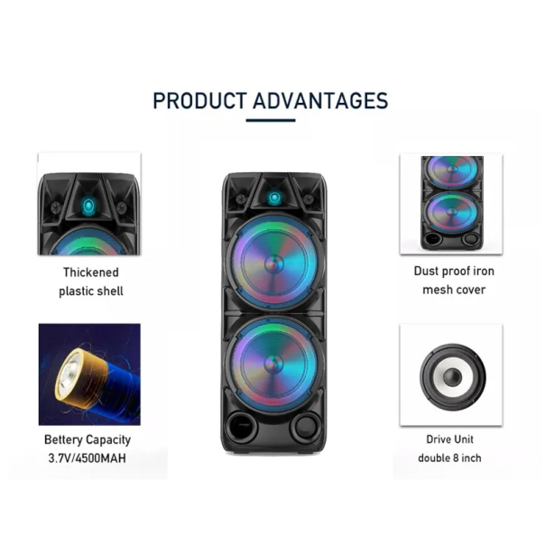 Bluetooth zvucnik ZQS-8210 2x8