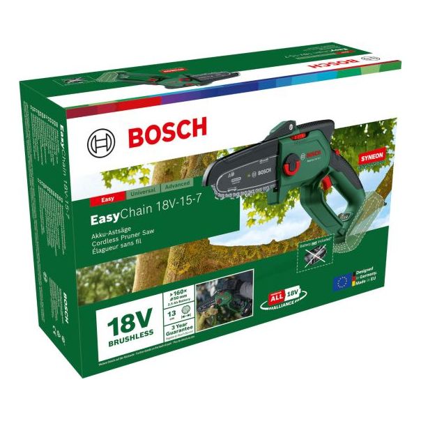 BOSCH Aku lančana testera EasyChain 18V-15-7 - bez baterije i punjača - 06008B8901