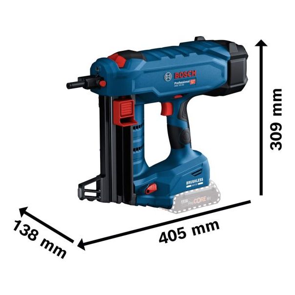 BOSCH Aku pištolj za eksere GNB 18V-40 - bez baterije i punjača + XL-BOXX sa uloškom 06019L7004 - 06019L7004