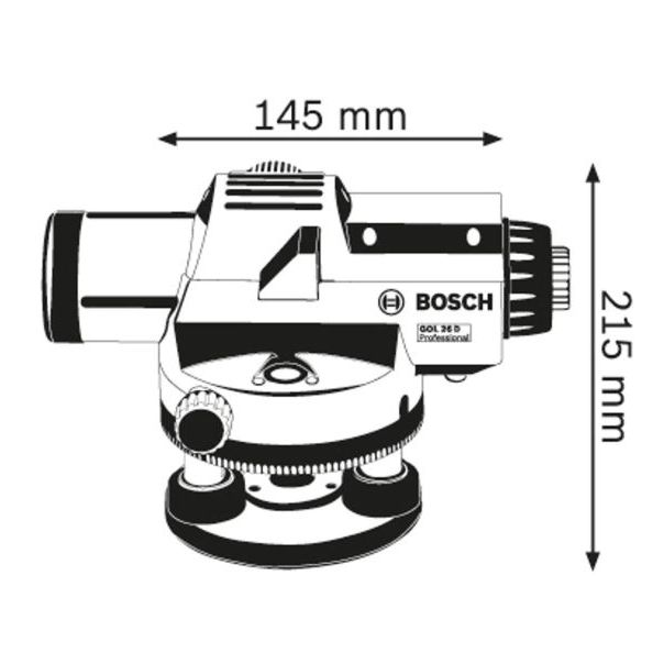 BOSCH Optički uređaj za nivelisanje - nivelir GOL 26 D + stativ BT 160 + merna letva GR 500 - 0601068002