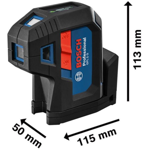 BOSCH Laser za tačke 30m - zeleni zrak GPL 5 G - 0601066P00