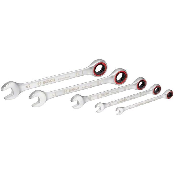 BOSCH Set ključeva 5 kom sa čegrtaljkom - 1600A02Z3D