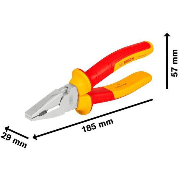 BOSCH Kombinovana klešta 180mm VDE - 1600A02NE1