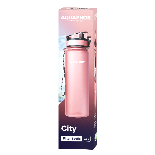 AQUAPHOR Flašica za vodu 500ml City, svetlo roze - 1799-1-1