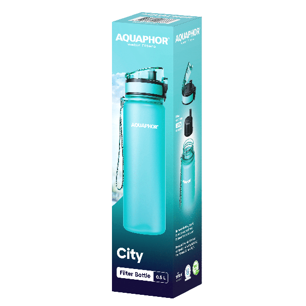 AQUAPHOR Flašica za vodu 500ml City, tirkizna - 1797-1