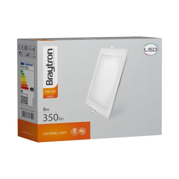 BRAYTRON Ugradni LED panel BRY-SMD-CSD-6W-4INC-WHT-6500K - BP02-30630