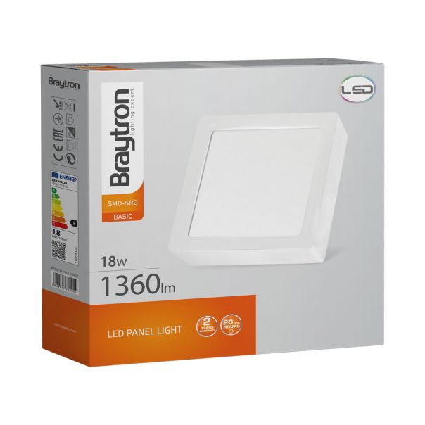 BRAYTRON LED panel BRY-SMD-SRD-18W-SQR-WHT-4000K - BP04-31810
