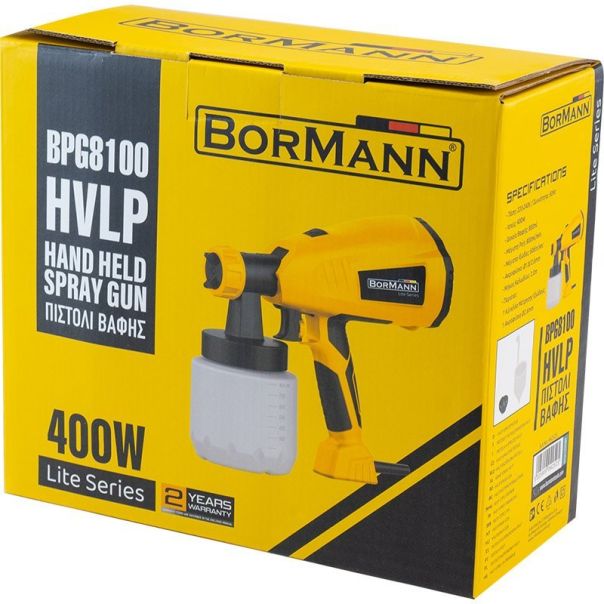 BORMANN Lite Pištolj za farbu 400W, 800 ml BPG8100 - BPG8100