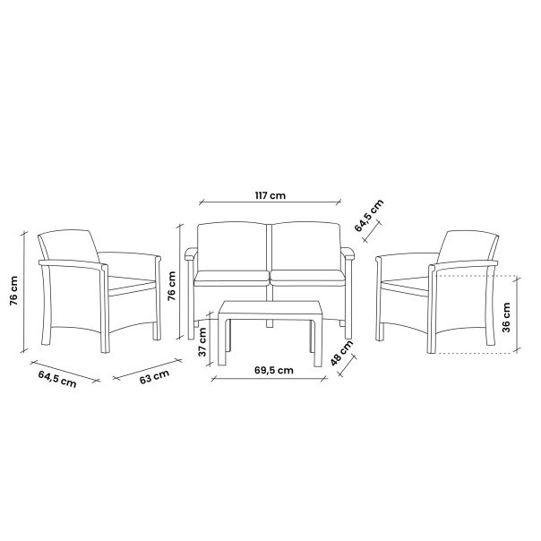 BICA Baštenska garnitura Rialto 2 - EP2898329