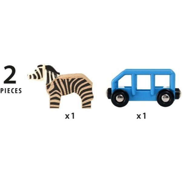 BRIO Zebra i vagon - BR33967