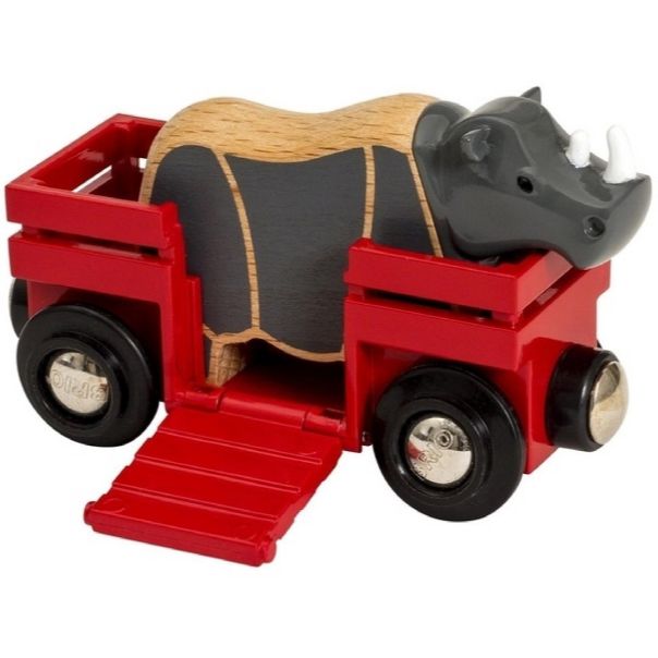 BRIO Nosorog i vagon - BR33968