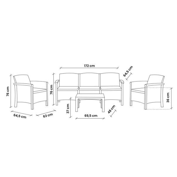 BICA Baštenska garnitura Rialto 3 - EP2898332