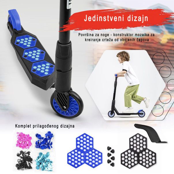 DERZKY Trotinet Bro 6-11 godina, plava - Bro-03-50