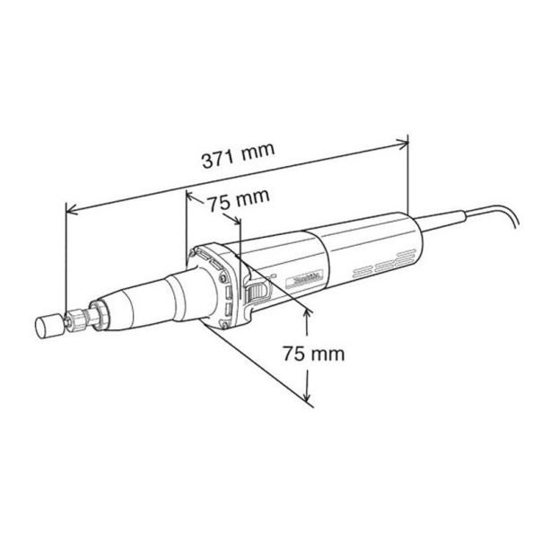 MAKITA Brusilica ravna-čeona GD0810C - GD0810C