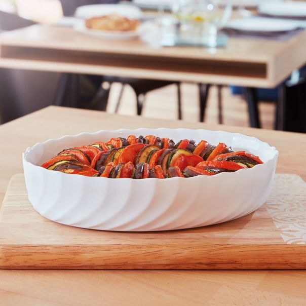 LUMINARC Oval 32cm Trianon, bela - P4018