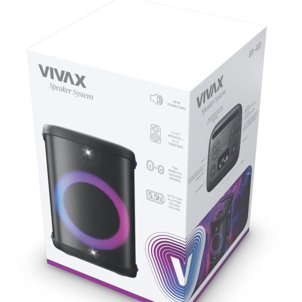 VIVAX VOX Karaoke zvučnik BS-410, Bluetooth, 40W - EP3277580