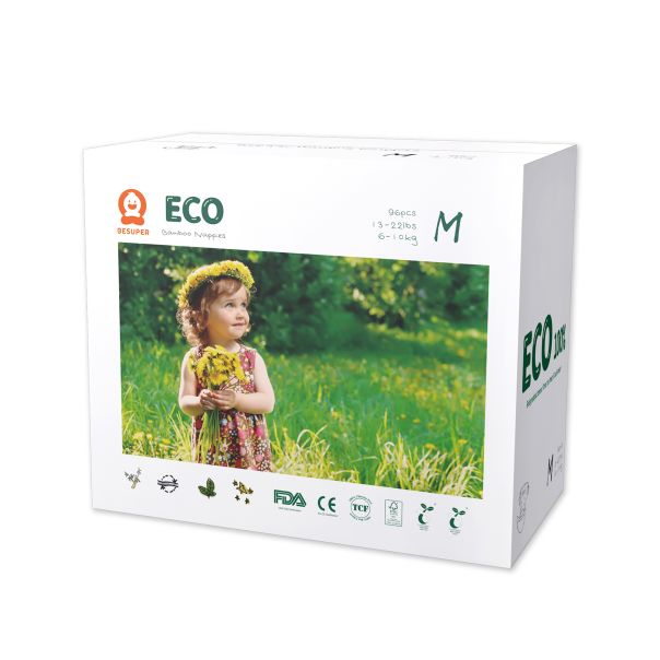 BESUPER ECO Bamboo Pelene M (6-11 kg) 96 kom - BSE-P-M