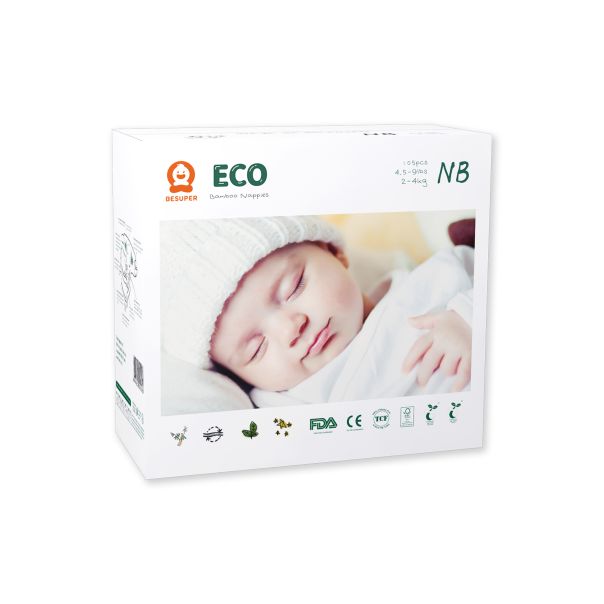 BESUPER ECO Bamboo Pelene NB (2-4 kg) 105 kom - BSE-P-NB