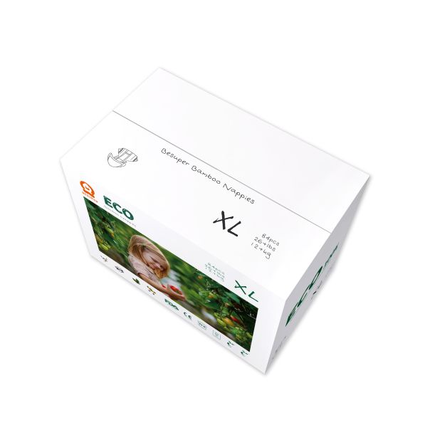 BESUPER ECO Bamboo Pelene XL (12-17 kg) 84 kom - BSE-P-XL