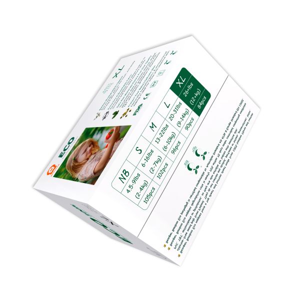 BESUPER ECO Bamboo Pelene XL (12-17 kg) 84 kom - BSE-P-XL