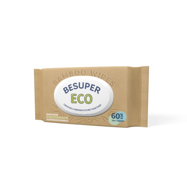 BESUPER ECO Bamboo vlažne maramice 60 kom - BSE-VM