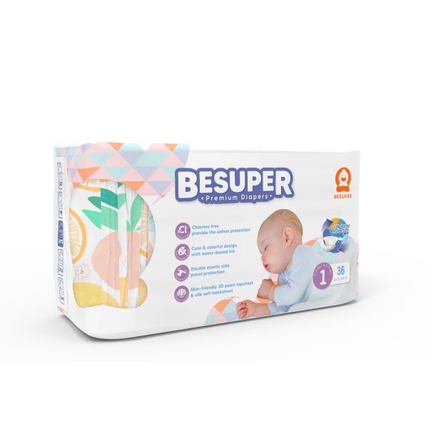 BESUPER Premium Pelene 1 (NB, 2-4 kg) 36 kom - BSP-P-1NB