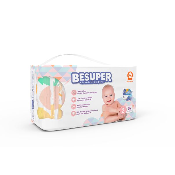 BESUPER Premium Pelene 2 (S, 3-8 kg) 36 kom - BSP-P-2S