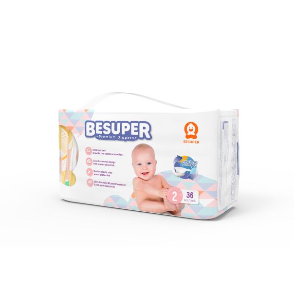 BESUPER Premium Pelene 2 (S, 3-8 kg) 36 kom - BSP-P-2S