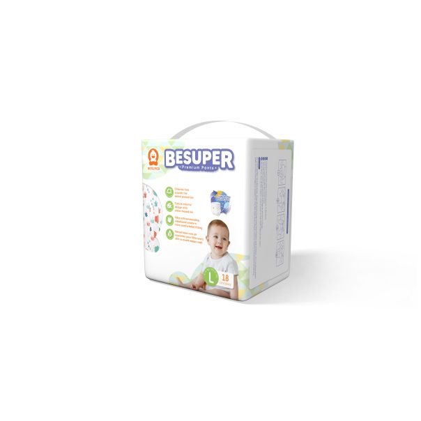BESUPER Premium Pelene-Gaćice L (9-14 kg) 18 kom - BSP-PG-L