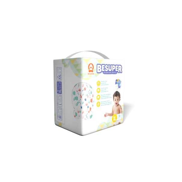 BESUPER Premium Pelene-Gaćice XL (13-17 kg) 18 kom - BSP-PG-XL