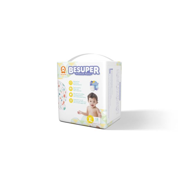 BESUPER Premium Pelene-Gaćice XL (13-17 kg) 18 kom - BSP-PG-XL