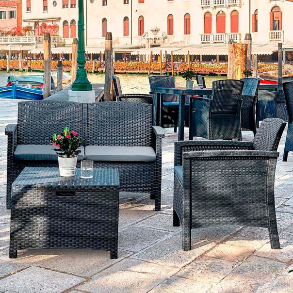 BICA Baštenska garnitura Venezia 2, antracit - BV2G