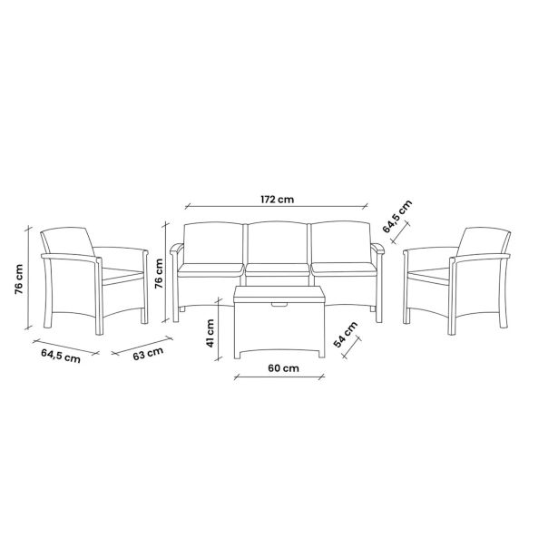 BICA Baštenska garnitura Venezia 3 - EP2898326