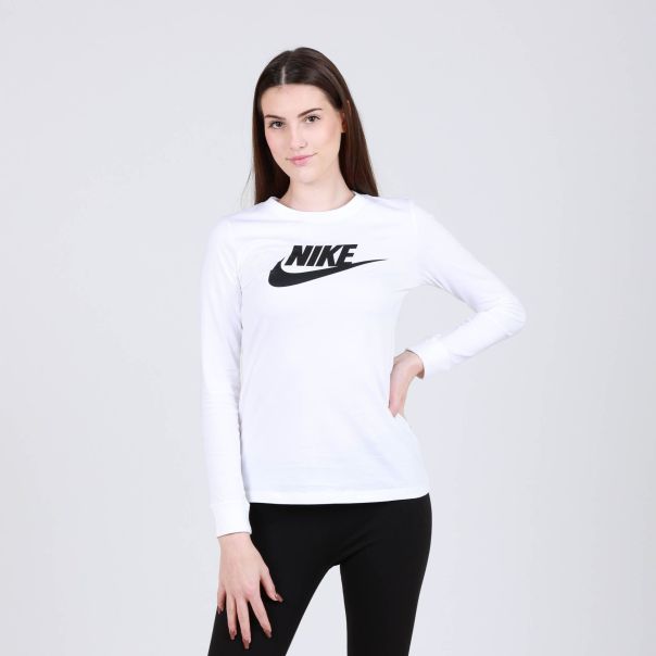 NIKE Majica dug rukav Duks Rukav W Nsw Tee Essntl Ls Icon Ftr W - BV6171-100