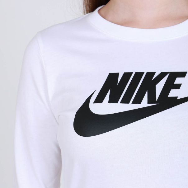 NIKE Majica dug rukav Duks Rukav W Nsw Tee Essntl Ls Icon Ftr W - BV6171-100