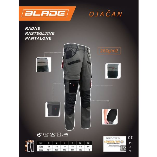 BLADE Pantalone  streč-P - BWP-02