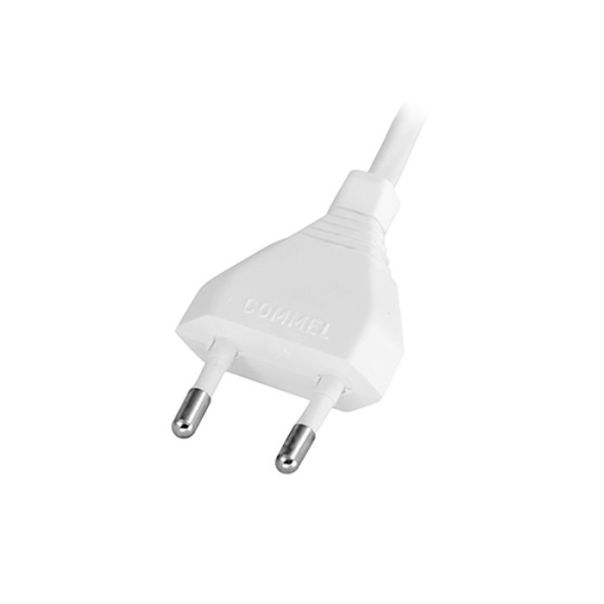 COMMEL Priključni kabl 2,5 A 250 V, beli, 3m - C0118
