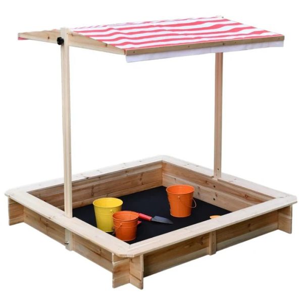 Dečiji pesčanik KINDER HOME sa podesivim krovom sa UV zaštitom - C766