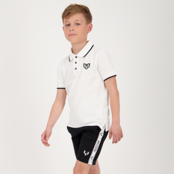MESSI Polo majica kratak rukav za dečake Koleul,bela - C104KBN32001-001