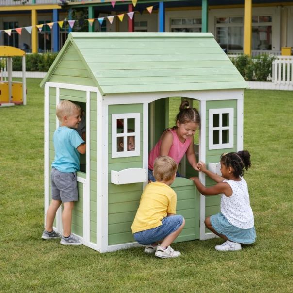 Dečija drvena kućica za igru na otvorenom KINDER HOME - EP2988388