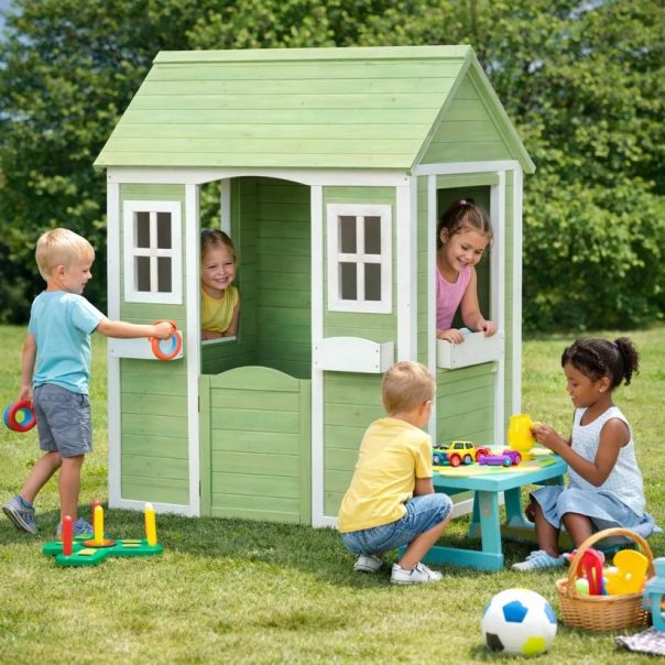 Dečija drvena kućica za igru na otvorenom KINDER HOME - EP2988388