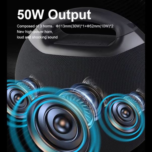 Bluetooth zvucnik Kisonli K11 50W crni - 224799