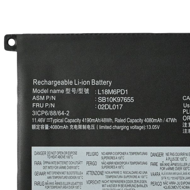 Baterija za laptop Lenovo X13, X390, X395 HQ2200 B - EP3065797