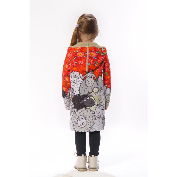 BAIKA Kaput za devojčice - Crna Ovca - KDCOV