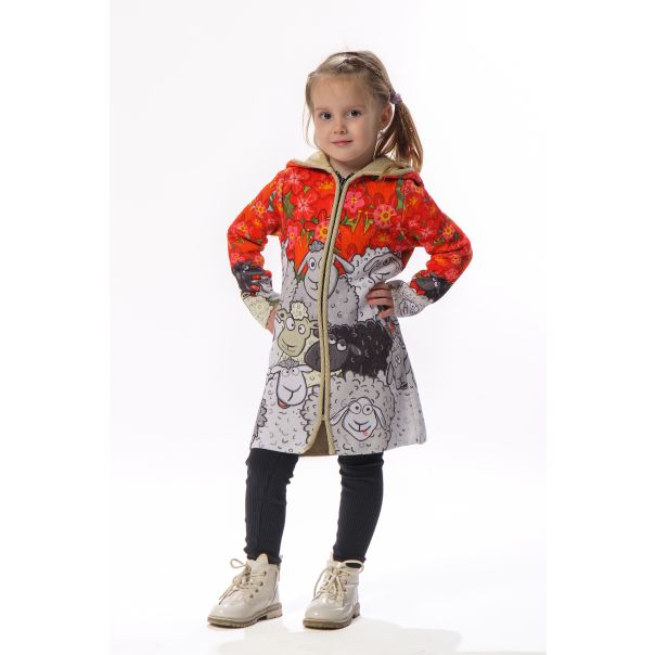 BAIKA Kaput za devojčice - Crna Ovca - KDCOV