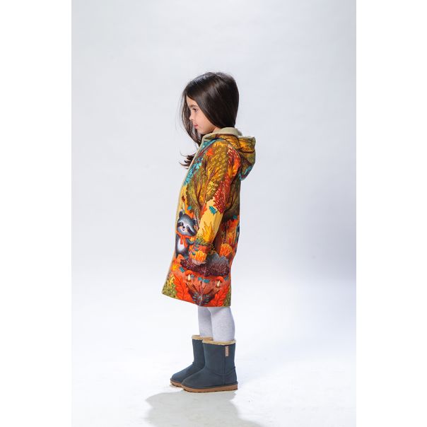 BAIKA Kaput za devojčice - Rakun - KDRKN