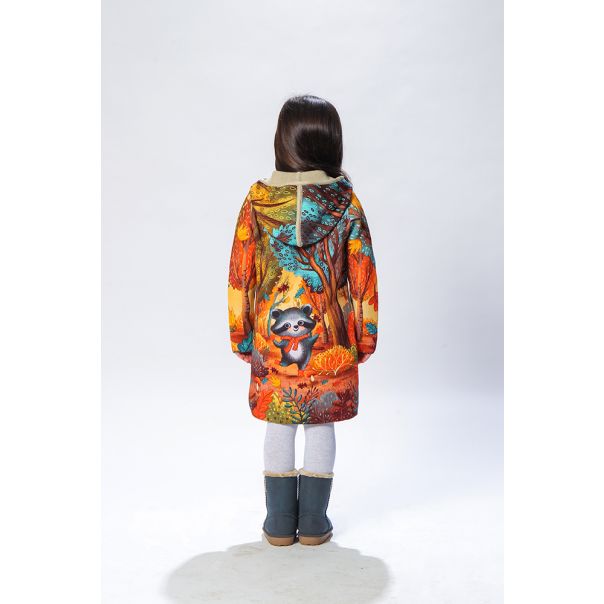 BAIKA Kaput za devojčice - Rakun - KDRKN