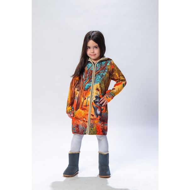 BAIKA Kaput za devojčice - Rakun - KDRKN