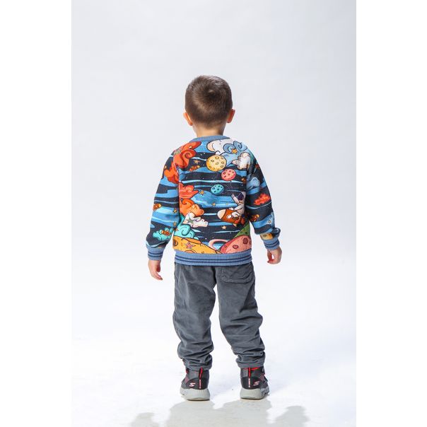 BAIKA Štrikana bomber jakna za dečake - Svemirski kauboj - BDSPA