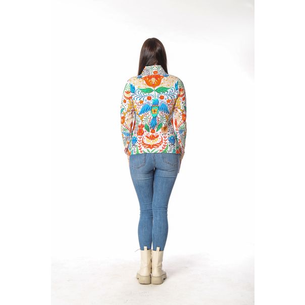 BAIKA Štrikana jakna za žene - Beli Eden - JOBED